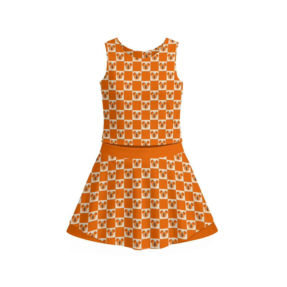 Preppy Pumpkin Women's Sports Tank & Skort Set