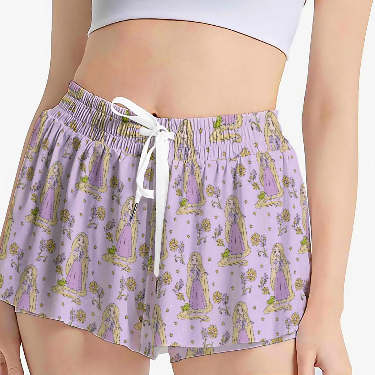 The Tower Princess [smaller print] Women's Sport Skorts With Pocket