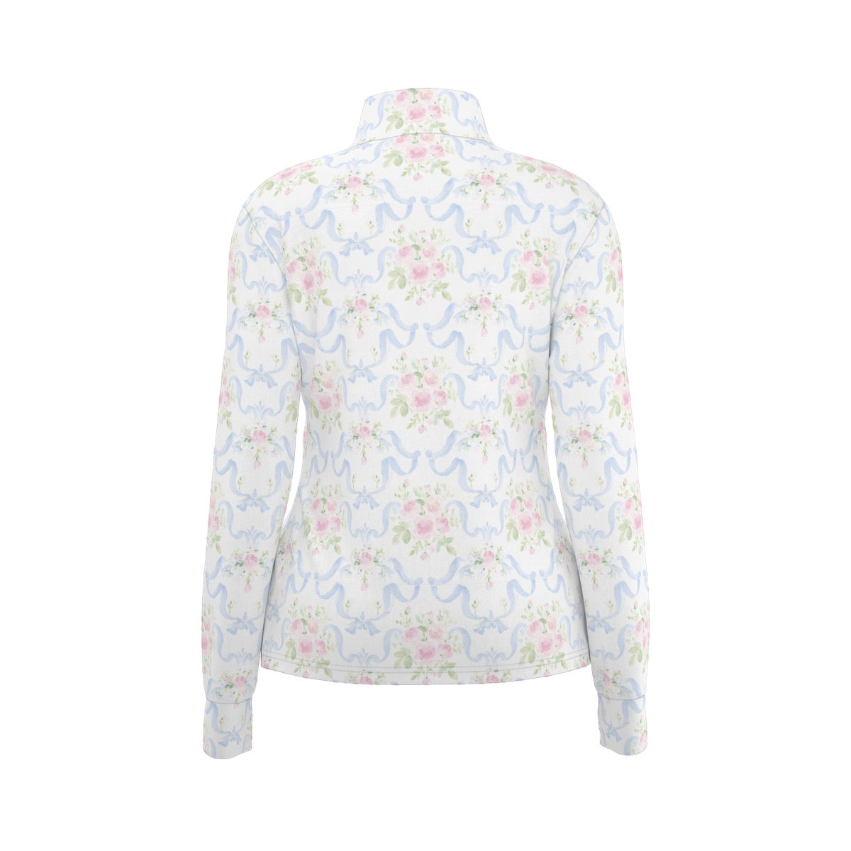 Grandmillenial Ribbon Women's Long Sleeve Thumbhole Jacket