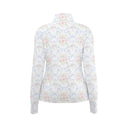 Grandmillenial Ribbon Women's Long Sleeve Thumbhole Jacket