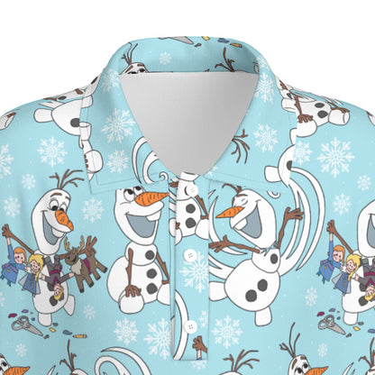 Snowman Making Friends Boys’ Polo Collar Jersey