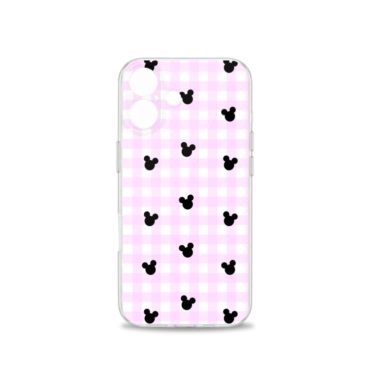 Bright Pink Gingham iPhone 16 Series Mobile Phone Case