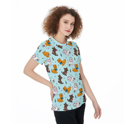 Aqua Cats Women‘s t-Shirt|210GSM