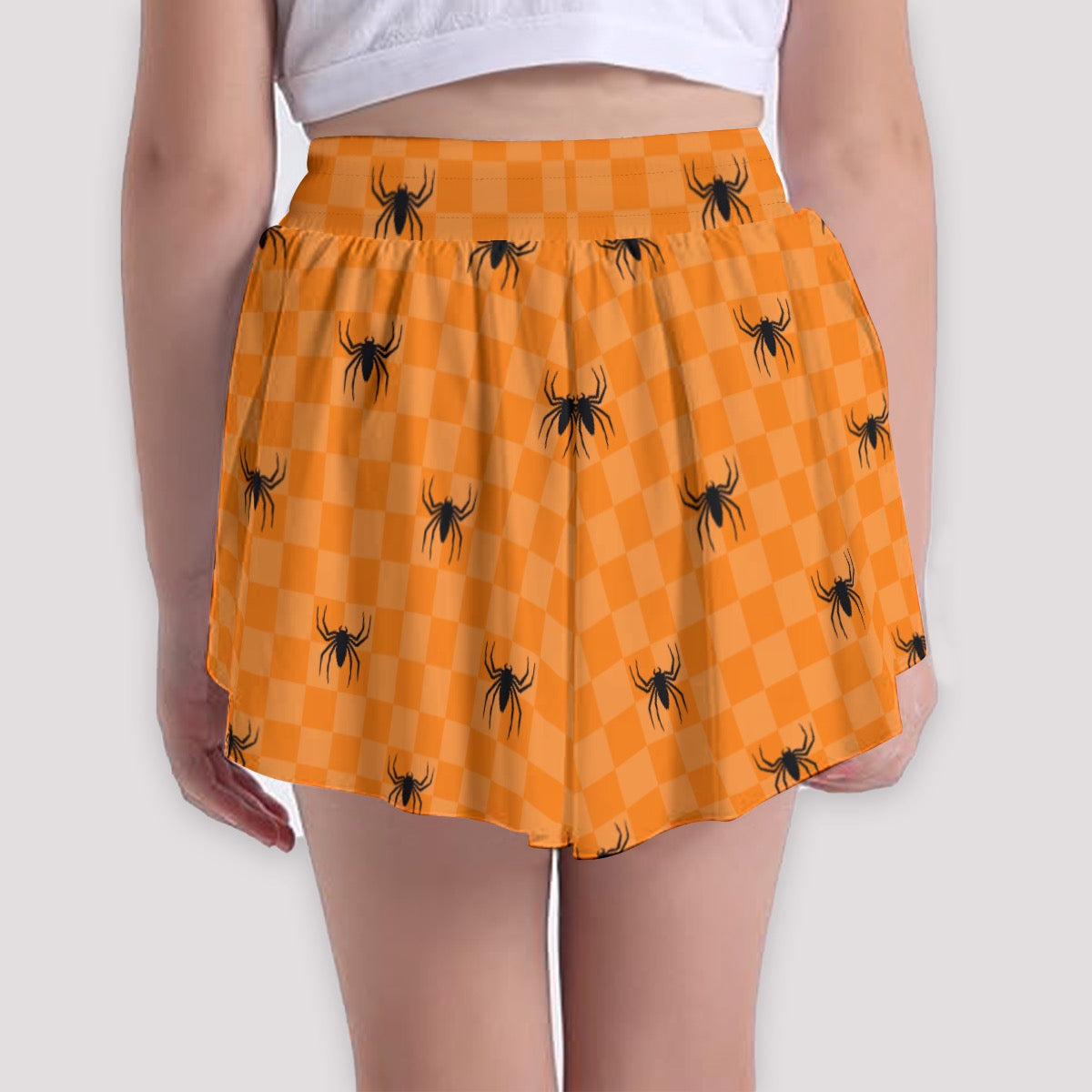 Spider Check Girls' Sports Culottes