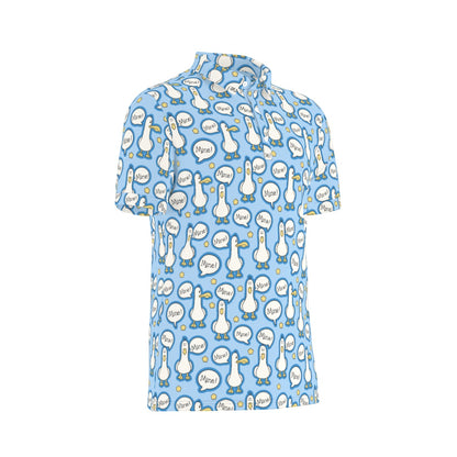MINE! Men's Stretch Collar Polo Shirt