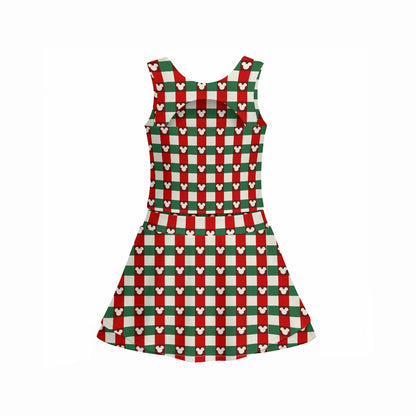 MM Christmas Plaid Girl's Sports Tank & Skort Set