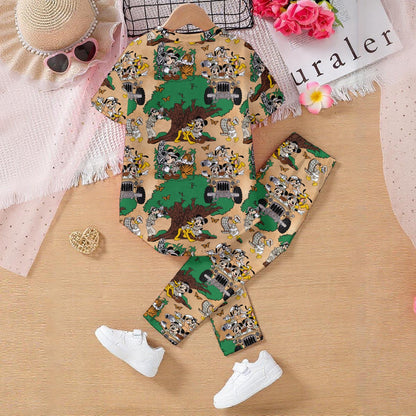 Natural Safari Kids' Casual Top and Pants Set