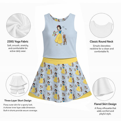The Fairest One of All Women's Sports Tank & Skort Set