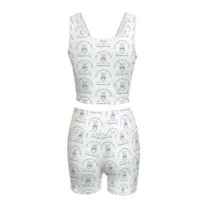 Last Toast on the Coast Print Women's Yoga Set