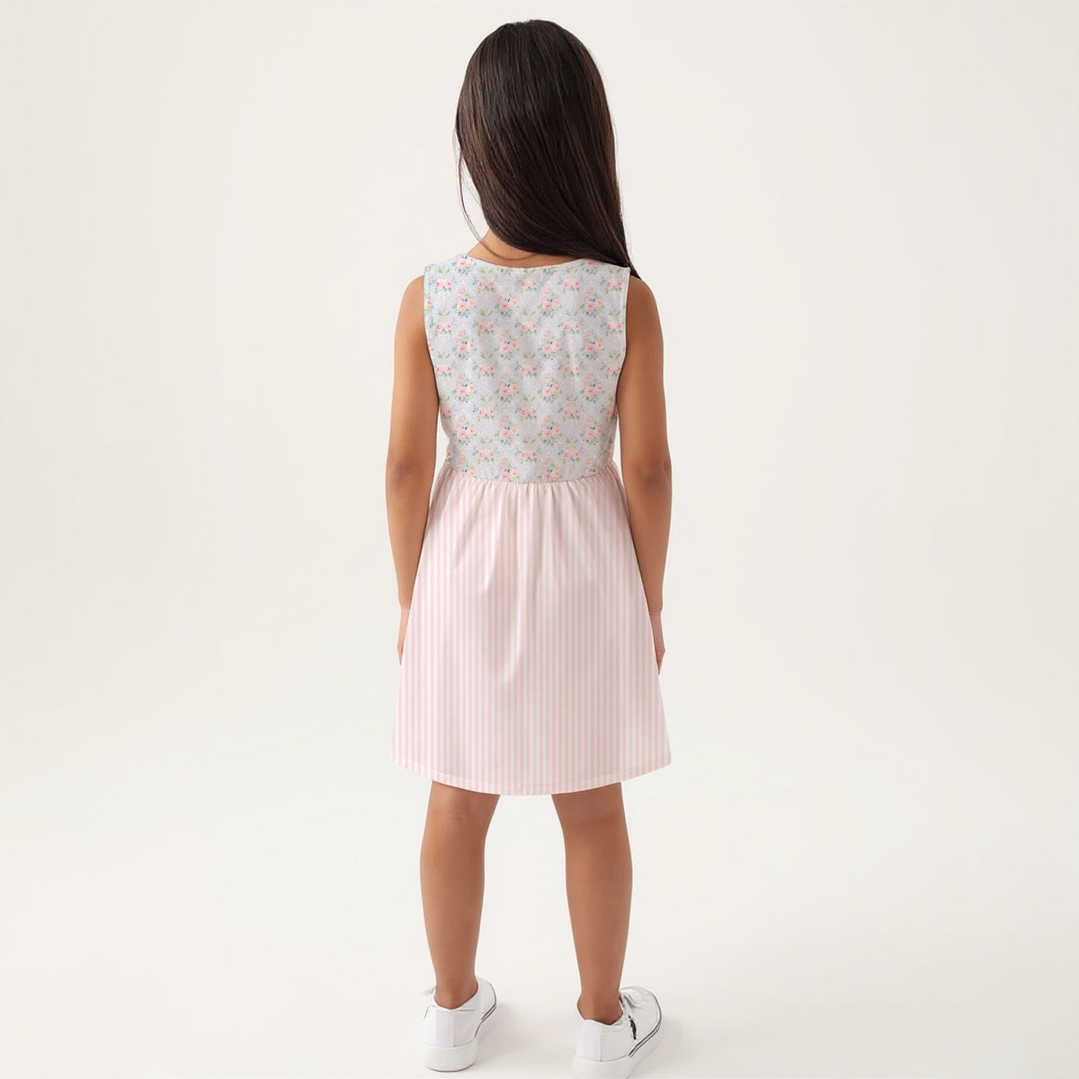 Rose Girls Sleeveless A-Line Dress