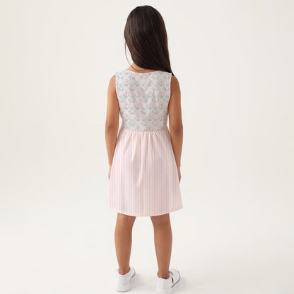 Rose Girls Sleeveless A-Line Dress