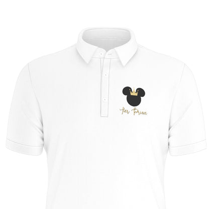 Her Prince Men's Stretch Collar Polo Shirt