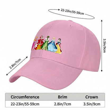 Christmas Princesses Curved Brim Baseball Cap