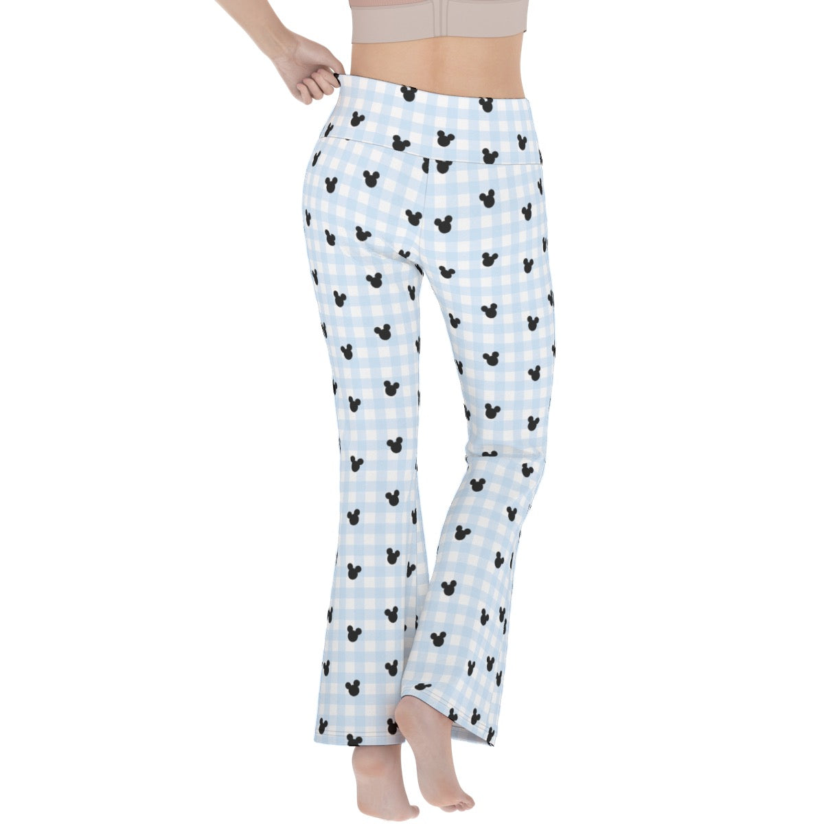 Light Blue Women's Flare Yoga Pants