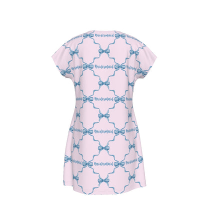 Bridesmaid Women's Short Sleeve Dress