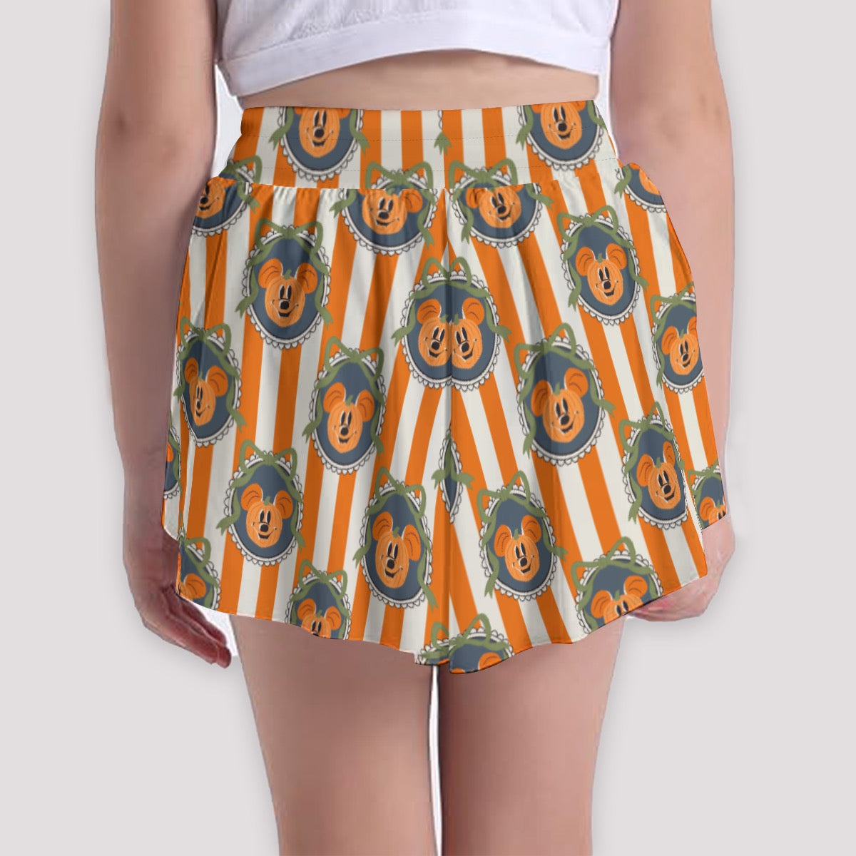 Pumpkin MM Trellis [orange stripe] Girls' Sports Culottes