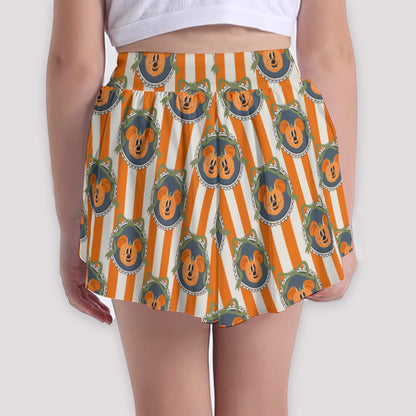 Pumpkin MM Trellis [orange stripe] Girls' Sports Culottes
