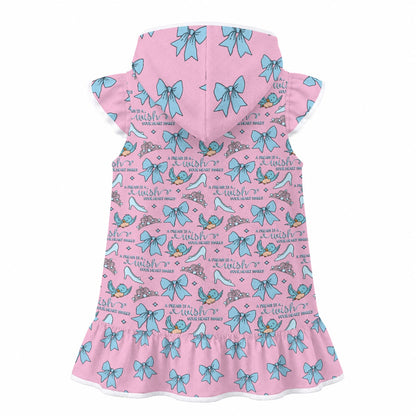 A Dream [pink] Girls' Hooded Beach Cover-Up