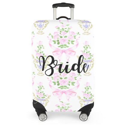 Floral Bride Luggage Cover