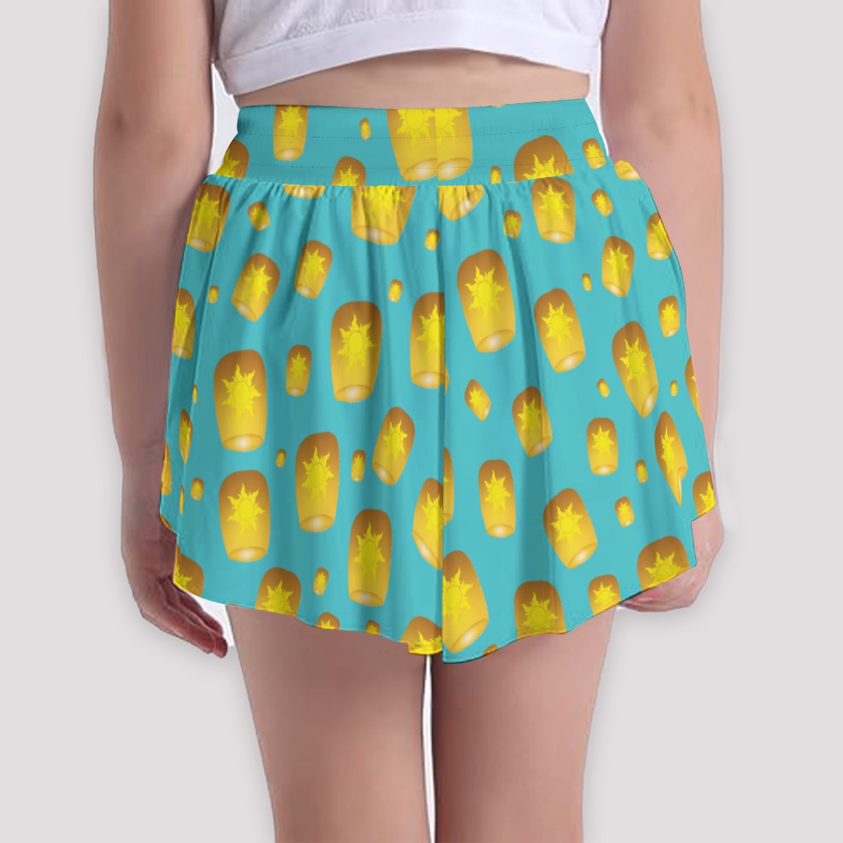 Teal Lanterns Girls' Sports Culottes