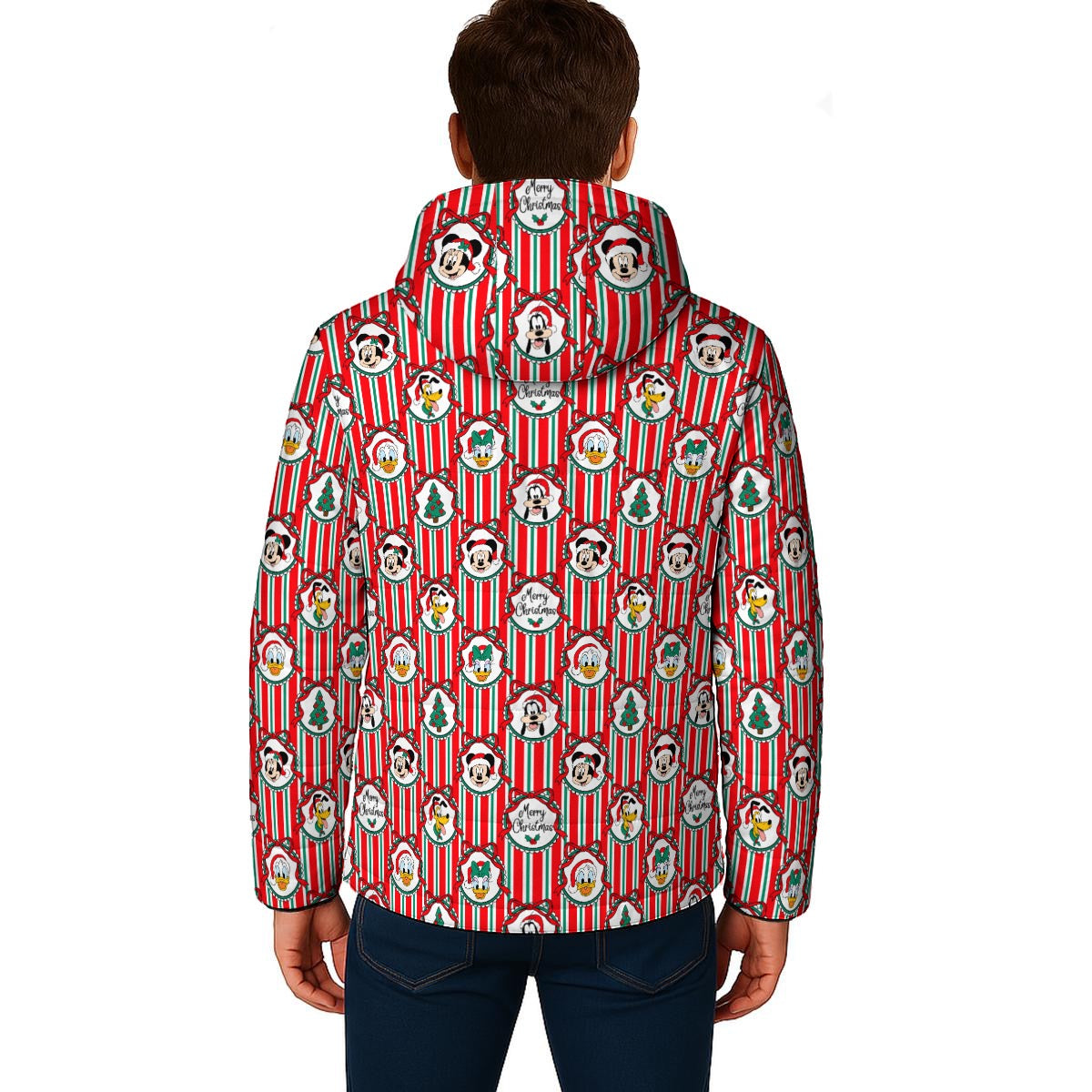Classic Christmas Frames Unisex Warm Hooded Jacket