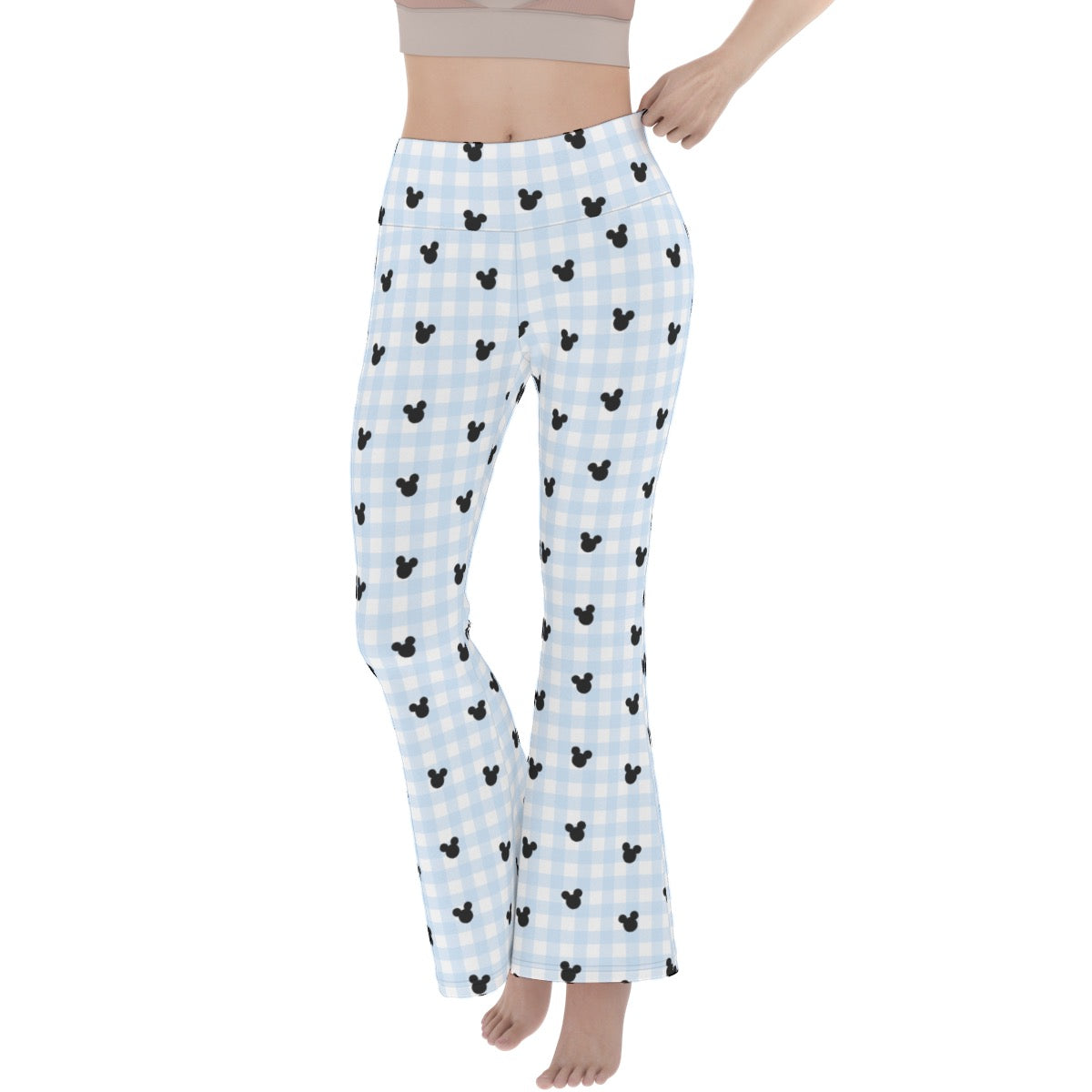 Light Blue Women's Flare Yoga Pants
