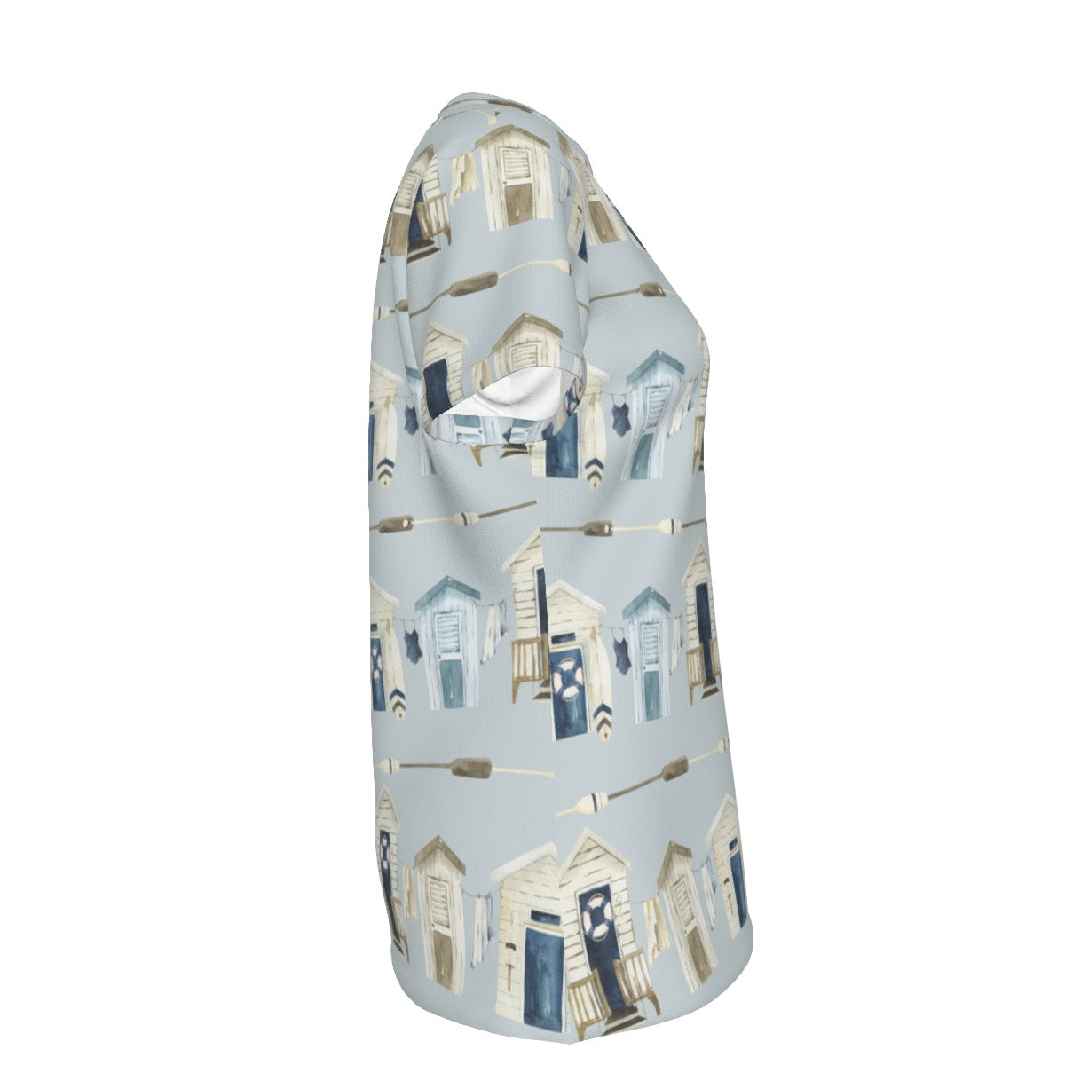 Beach Houses & Oars Women's Round T-Shirt|210GSM
