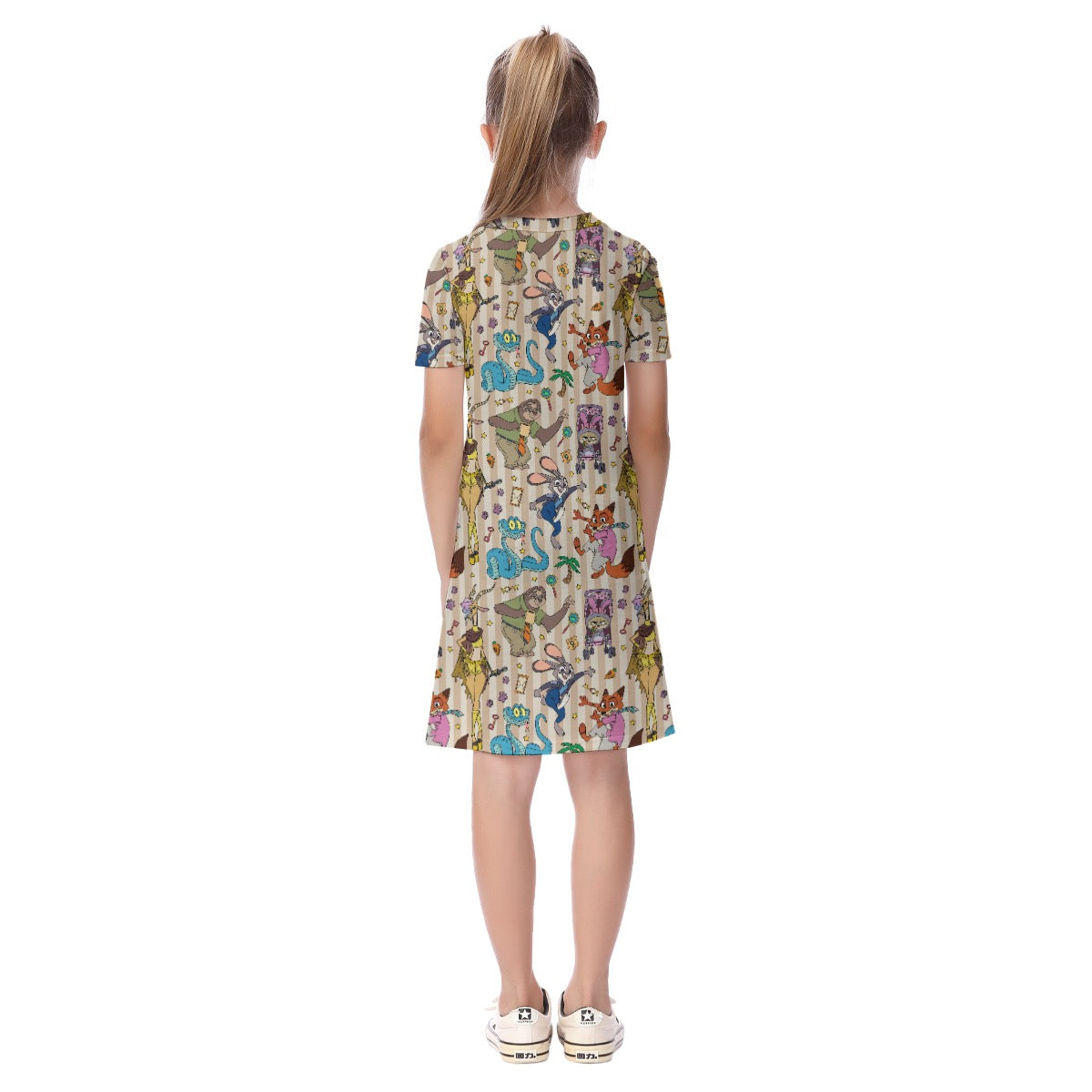 Zoo Animals 2 Kid's Short Sleeve Dress