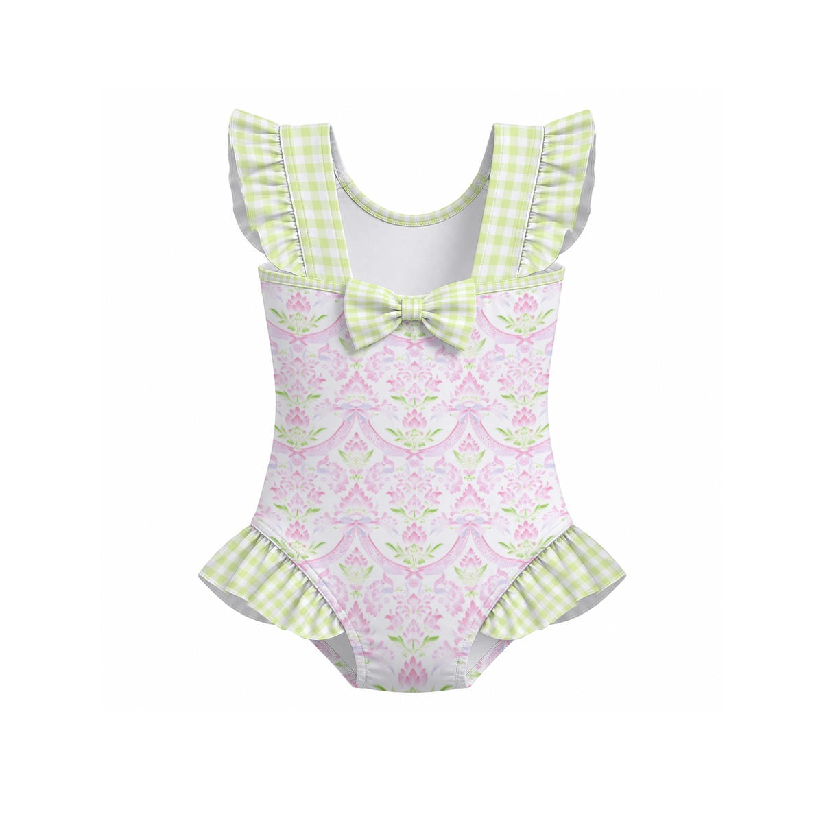 Coco Girls' Ruffle Sleeve Swimsuit with Bow