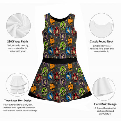 Not So Scary Cameos Women's Sports Tank & Skort Set