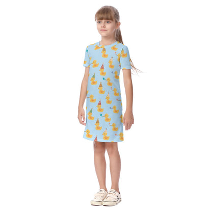 Lucky Ducky Kid's Short Sleeve Dress
