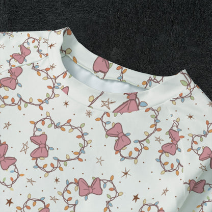 Minnie Lights Kid's Raglan Sleeve Pajama Set