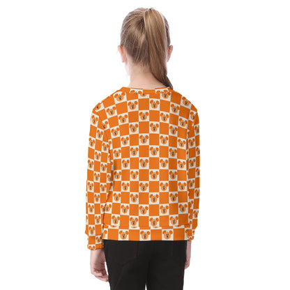 Preppy Pumpkin Kid's Sweater