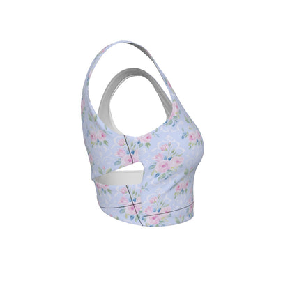 Rose Women's Back Cross Sports Bra