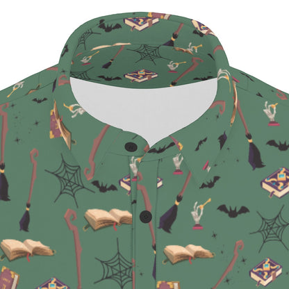 Green Wizard Men's Stretch Collar Polo Shirt