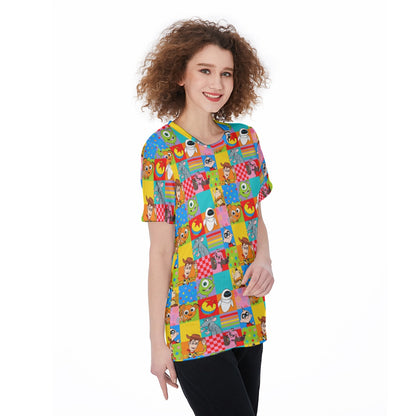 Movie Friends Women's O-Neck T-Shirt|180 GSM Jersey