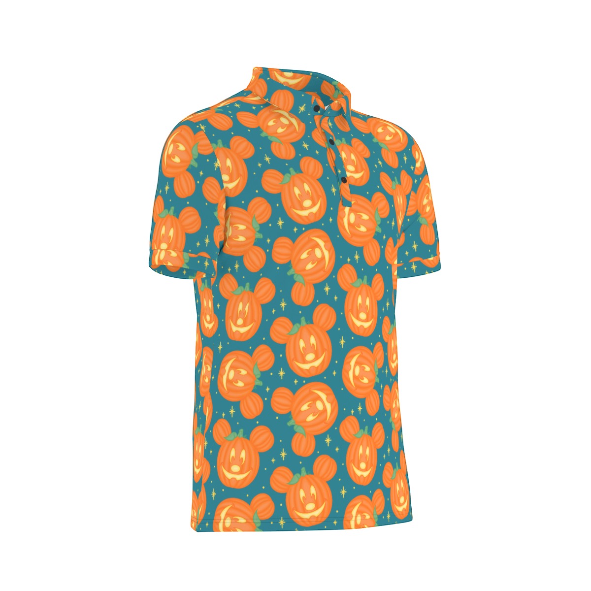 MM Jack O’Lantern Men's Stretch Collar Polo Shirt
