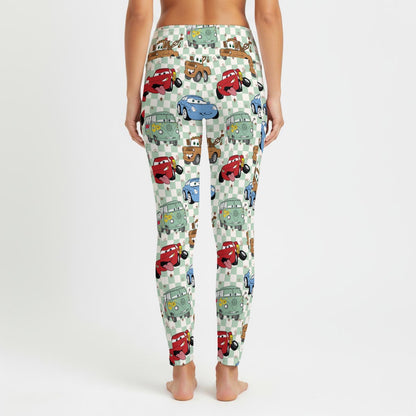 Cars Women's High Waist Leggings With Side Pocket