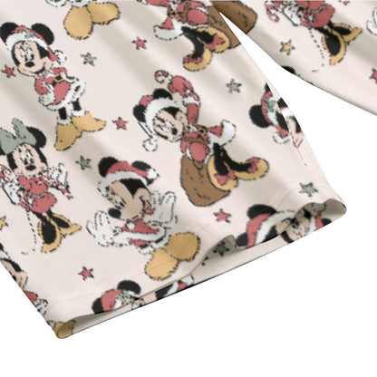 Santa Minnie Women's T-shirt Set With Short Sleeve