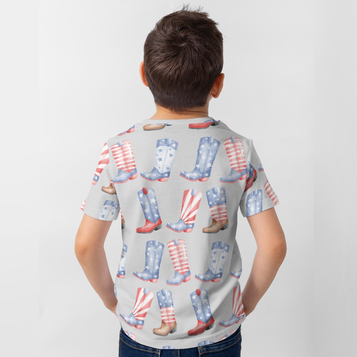 Patriotic Boots Kid's T-Shirt
