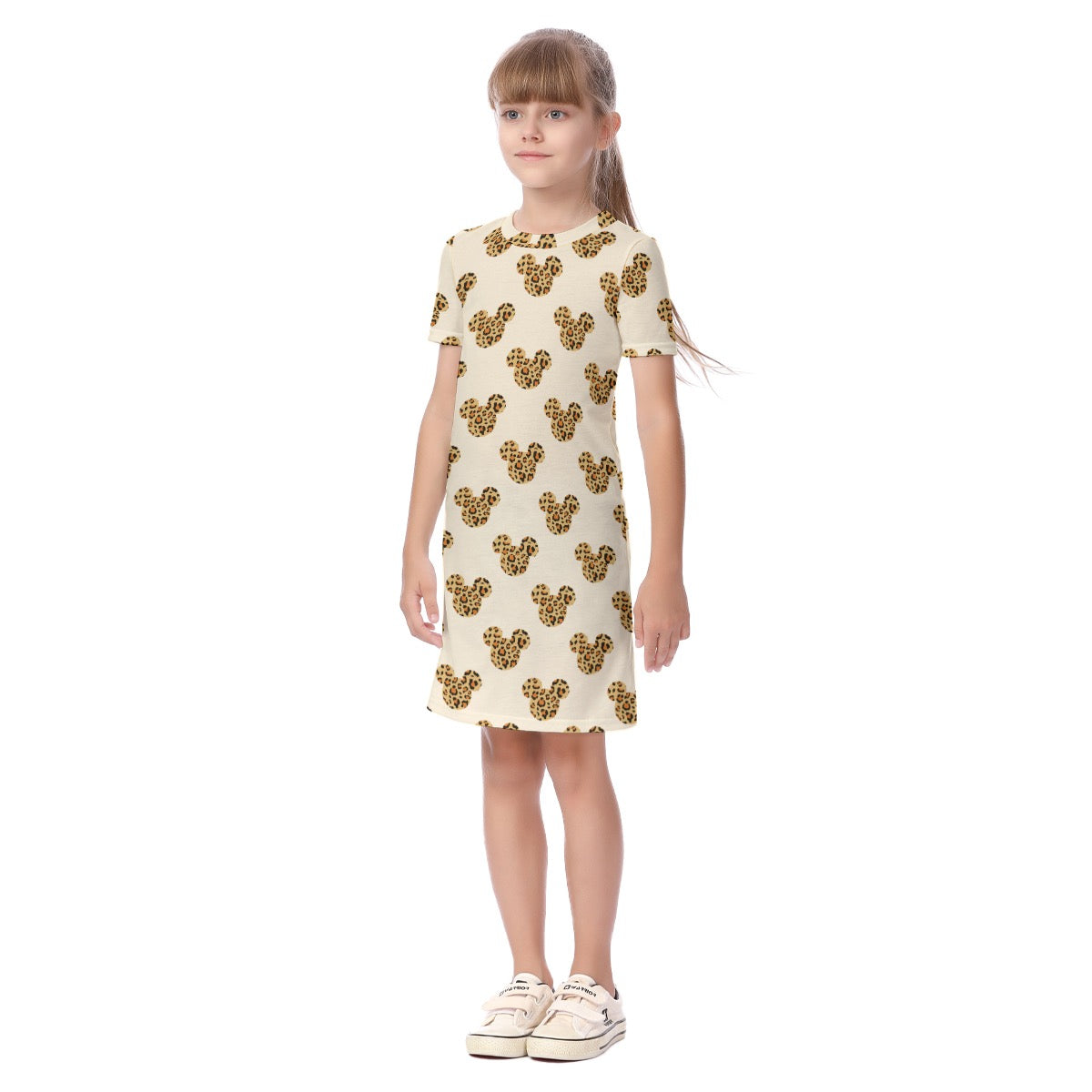 Leopard MM Kid's Short Sleeve Dress