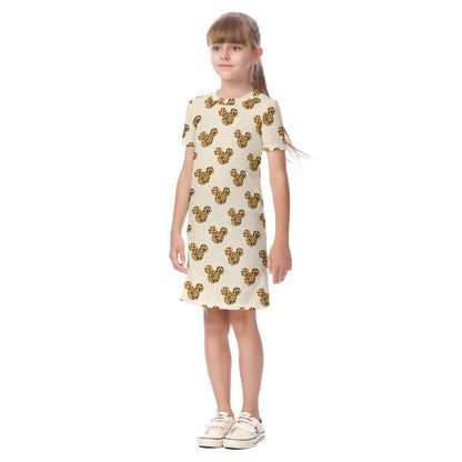 Leopard MM Kid's Short Sleeve Dress