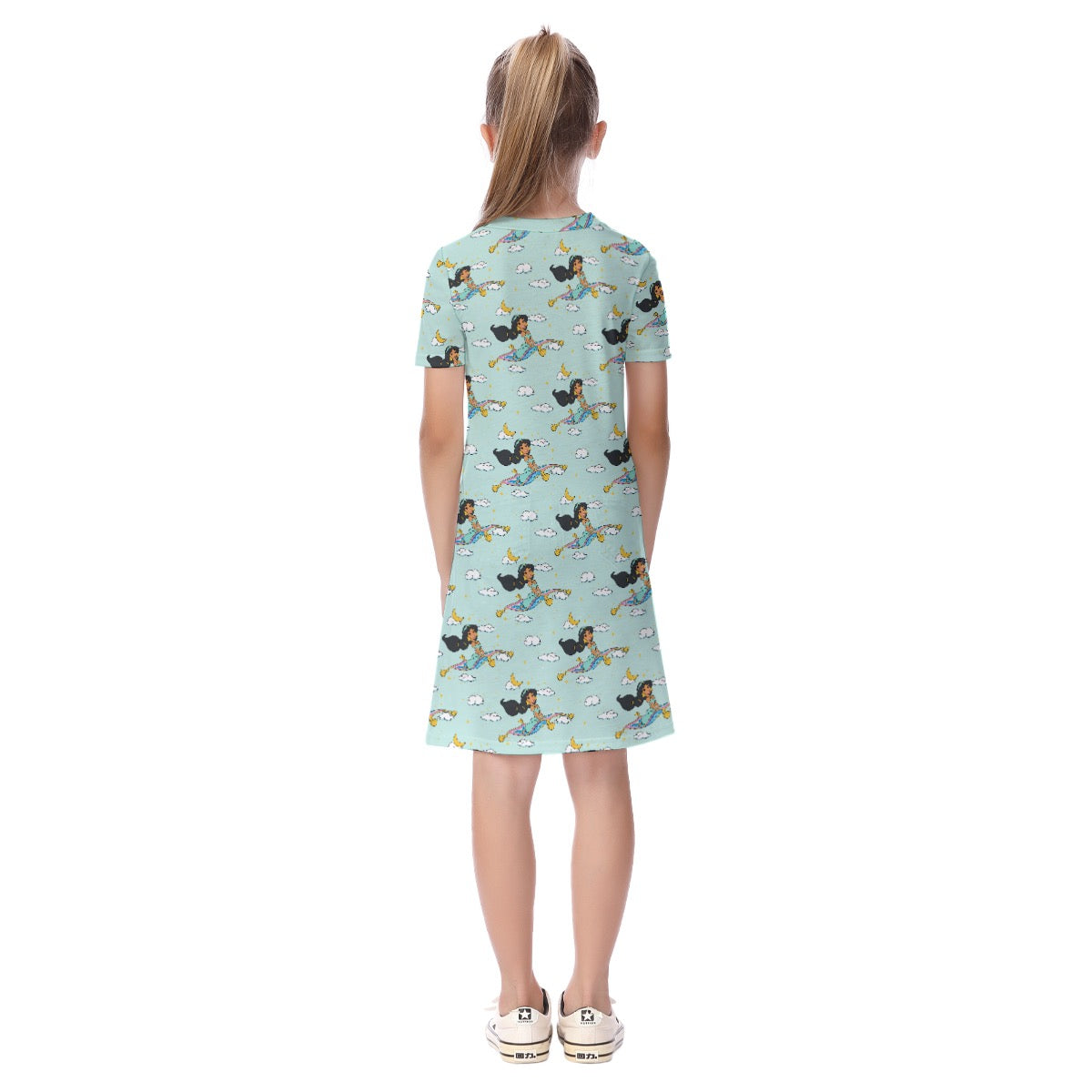 Arabian Nights [smaller print] Kid's Short Sleeve Dress