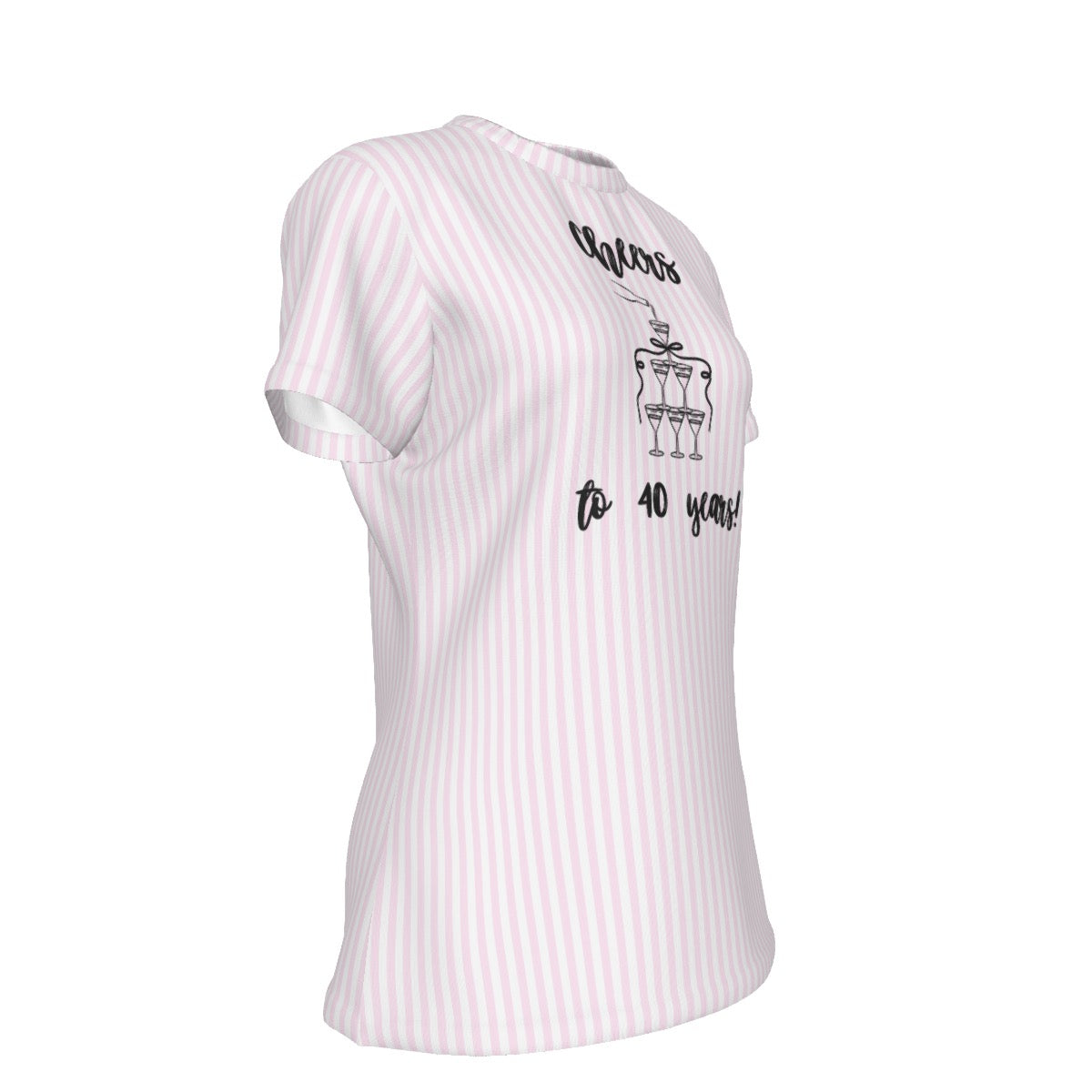 Cheers to 40 Years! Women's Round T-Shirt