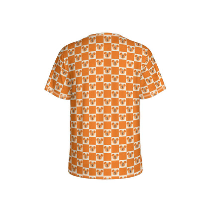 Preppy Pumpkin Men's Round Neck Sports T-Shirt