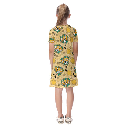 King & Sun Kid's Short Sleeve Dress