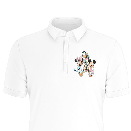 MM & Friends Men's Stretch Collar Polo Shirt