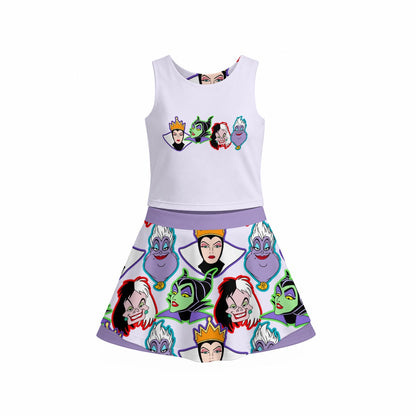 Evil Villains Girl’s Sports Tank & Skort Set