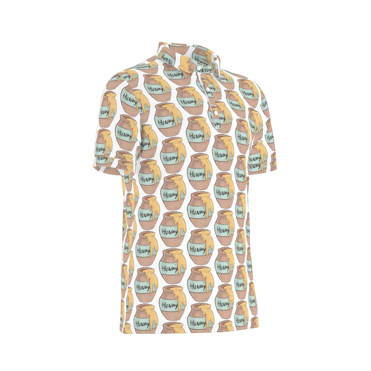 Sweet Honey Men's Stretch Collar Polo Shirt