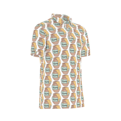 Sweet Honey Men's Stretch Collar Polo Shirt